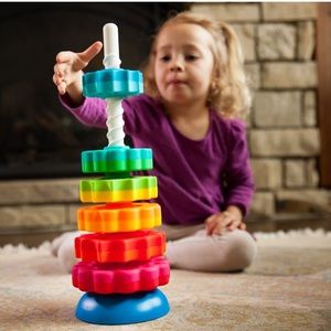 Fat Brain Toys SpinAgain Kids Stacking Toy